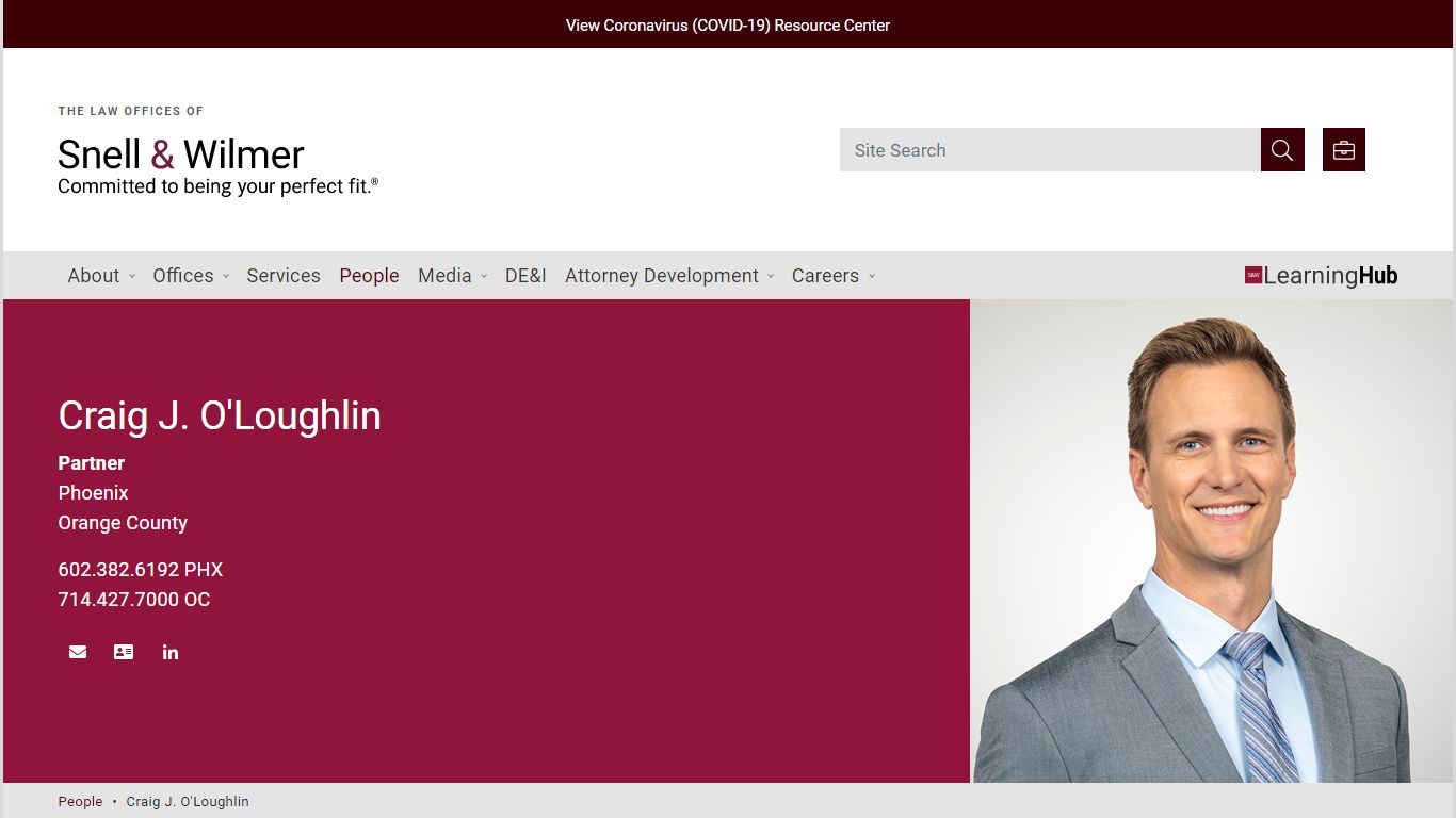 Craig J. O'Loughlin | Phoenix Partner - Snell & Wilmer