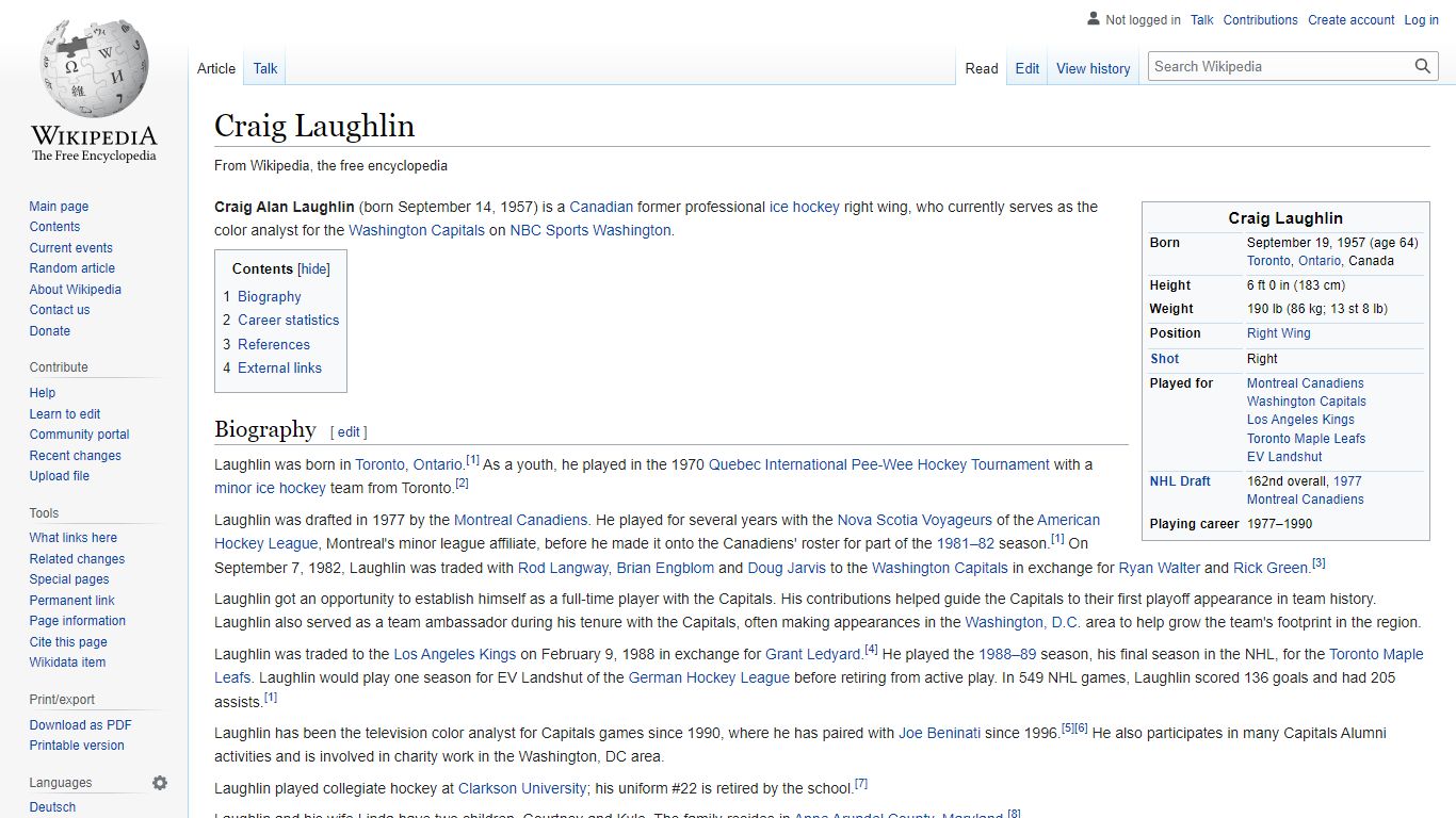 Craig Laughlin - Wikipedia